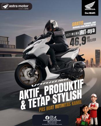 Aktif, Produktif, dan Stylish: Honda Vario 160, Solusi Transportasi Andalan Warga Bandar Lampung